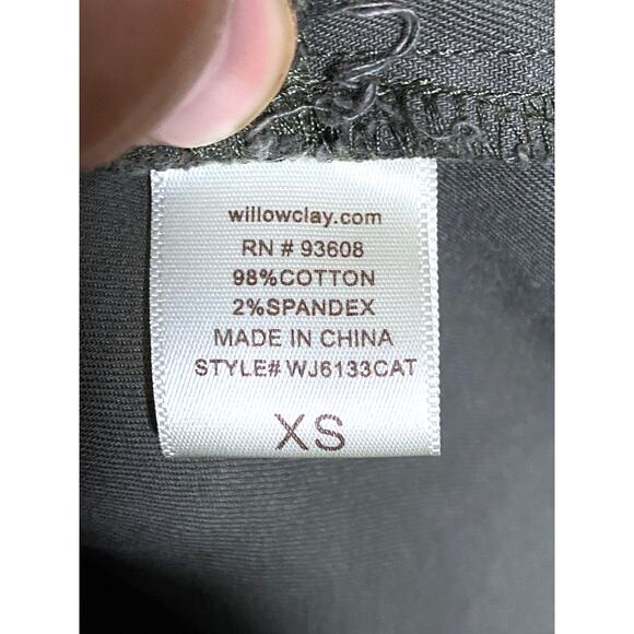 Willow & Clay Patches Military Style Utility Jacket Womens XS Zip Snaps Camo Y2K - Picture 9 of 10